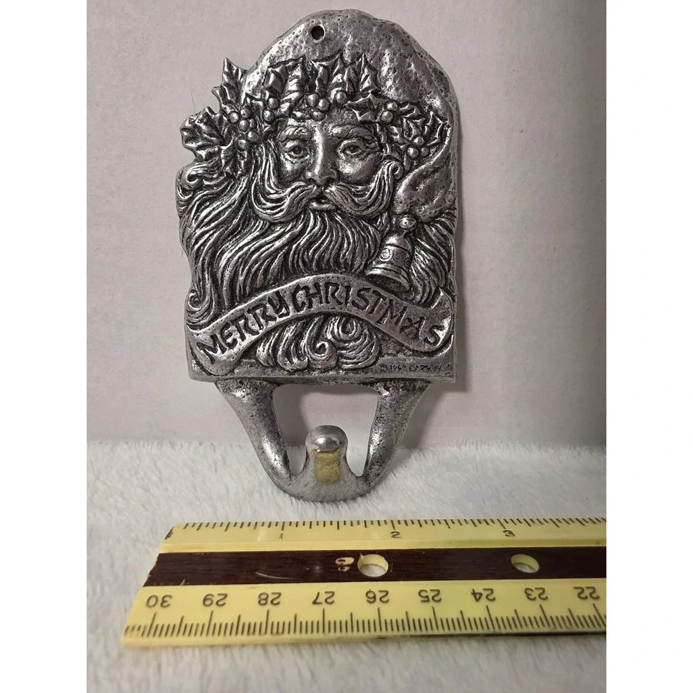 Vintage 1994 Carson Pewter Christmas‎ Santa Claus Hook 5